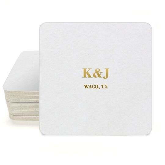 Simple and Sweet Square Coasters